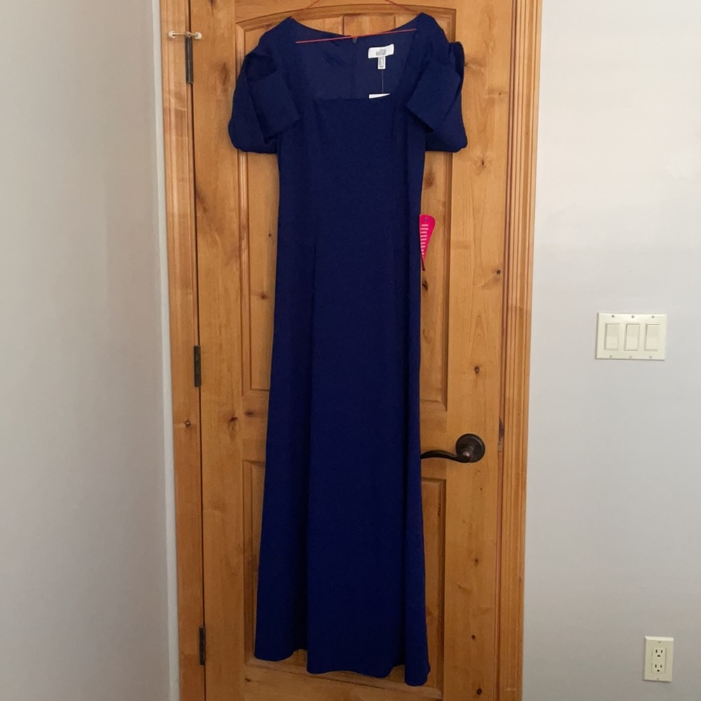 Badgley Mischka navy gown - Picture 3 of 9